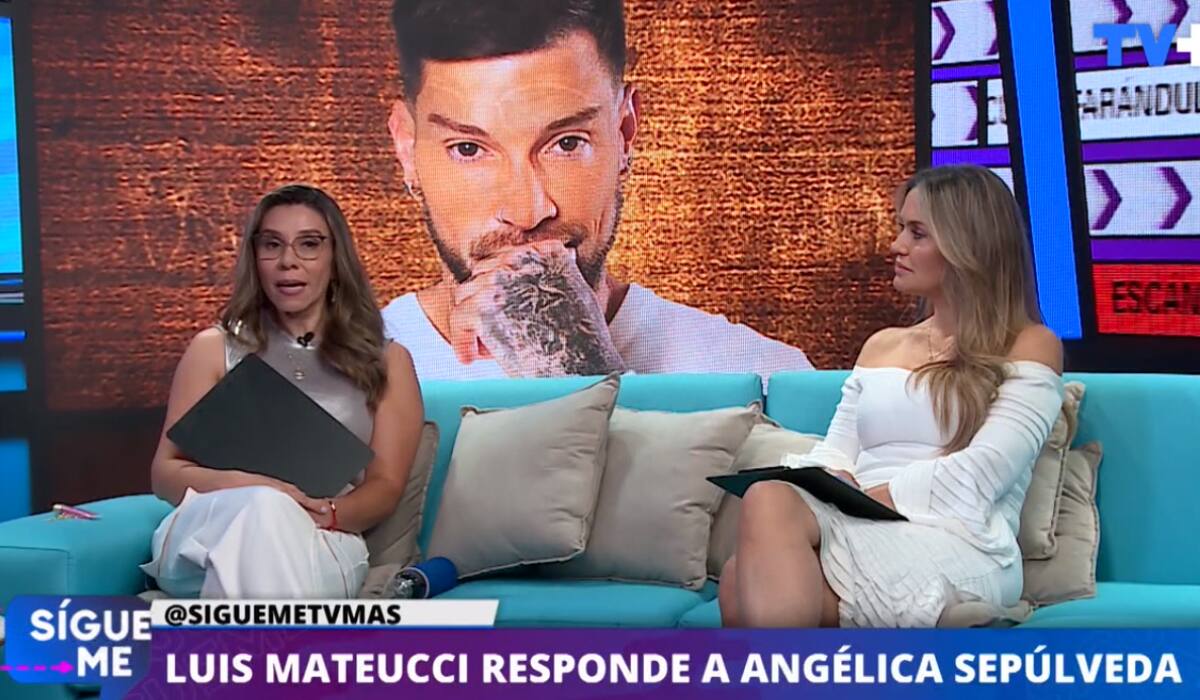 Luis Mateucci le responde con todo a Angélica Sepúlveda.