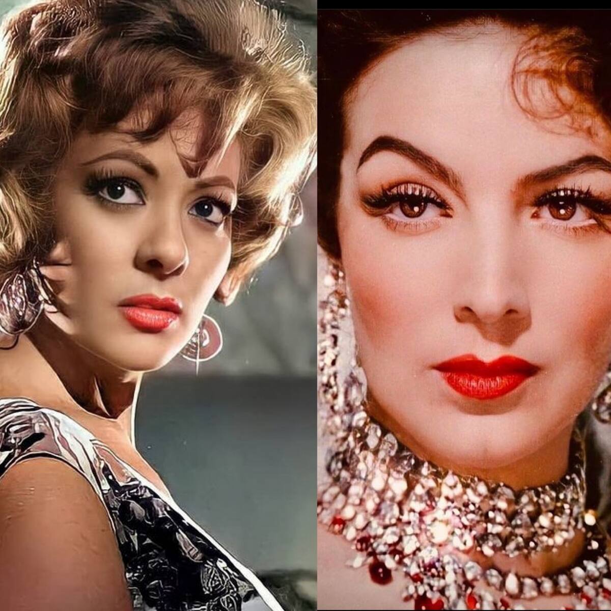 Silvia Pinal y María Félix Silvia Pinal y María Félix son dos de más mujeres más hermosas de la época de oro del cine mexicano. - Créditos: Instagram @silviapinalfans @mariafelix_fans