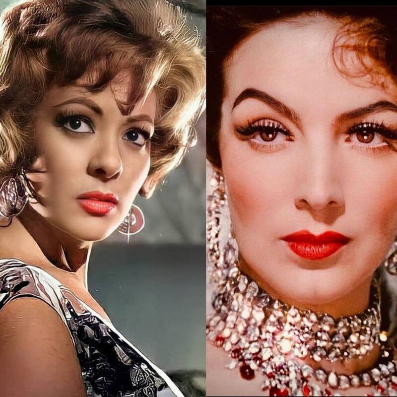 Silvia Pinal y María Félix Silvia Pinal y María Félix son dos de más mujeres más hermosas de la época de oro del cine mexicano. - Créditos: Instagram @silviapinalfans @mariafelix_fans