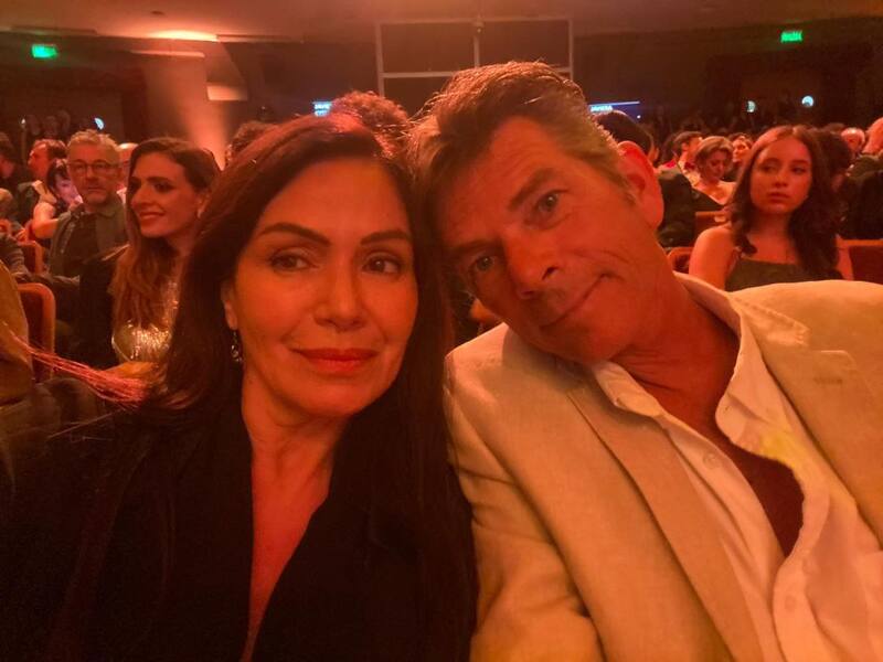 Solange Lackinton y su pareja