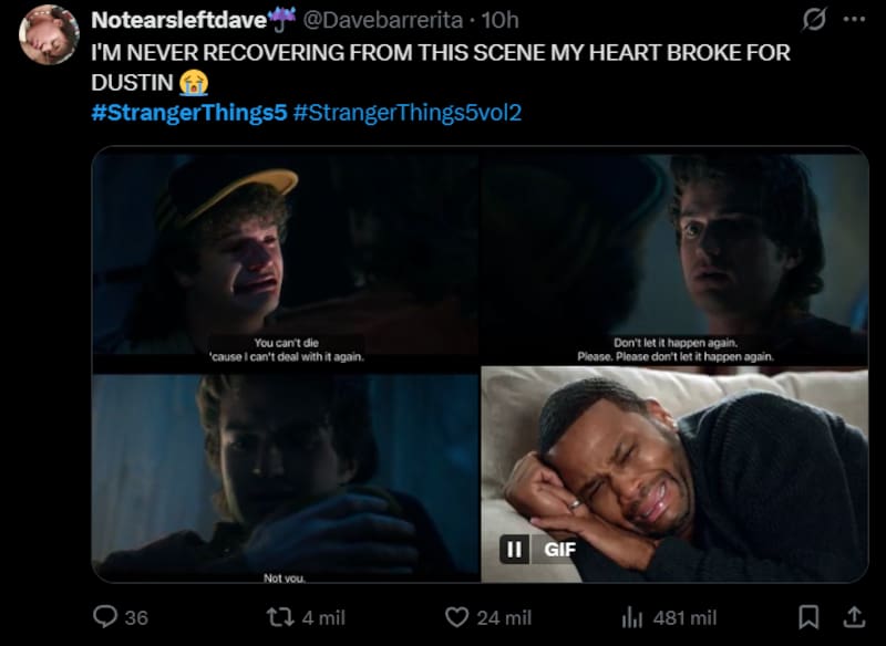 Memes y reacciones que dejó la penúltima parte de la serie de Netflix.