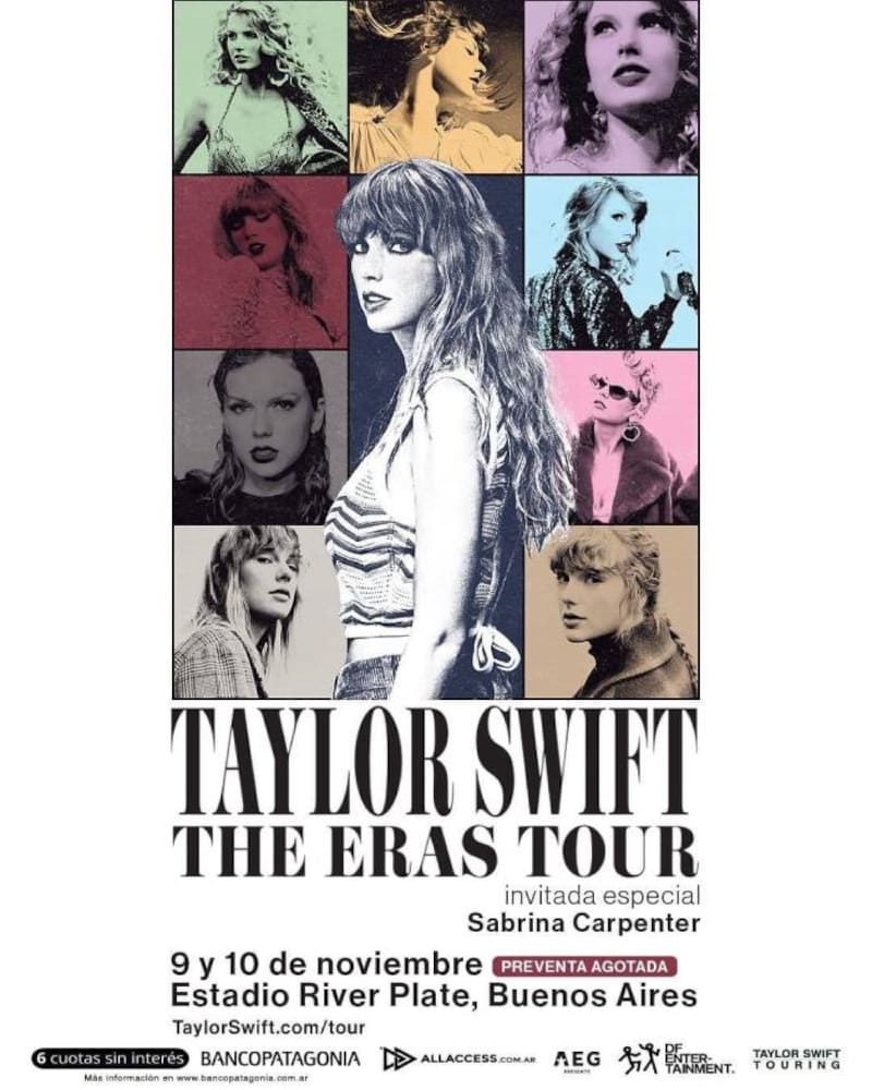 Los dos shows de Taylor Swift en Argentina 2023.