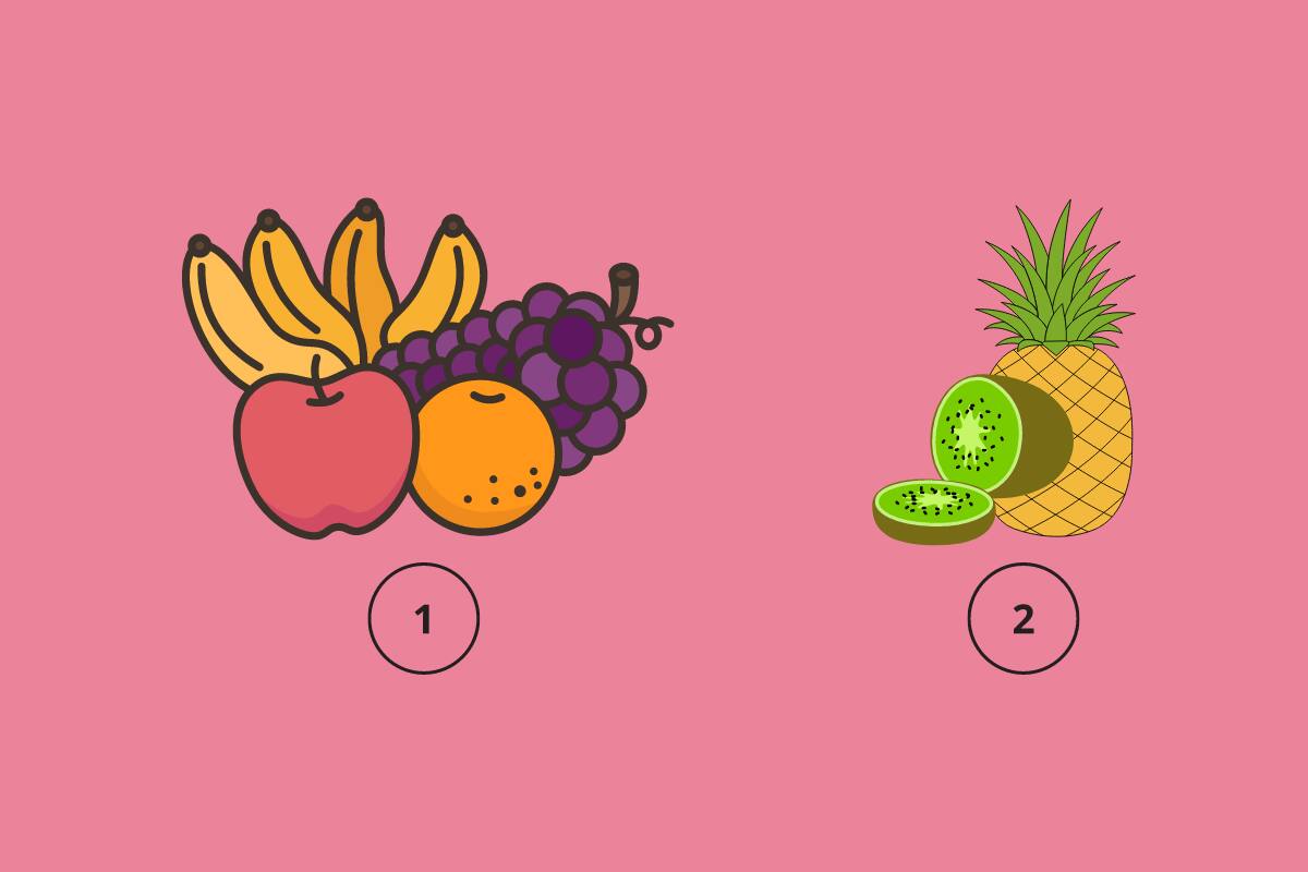 Elige unas frutas y descubre qué dicen de ti.