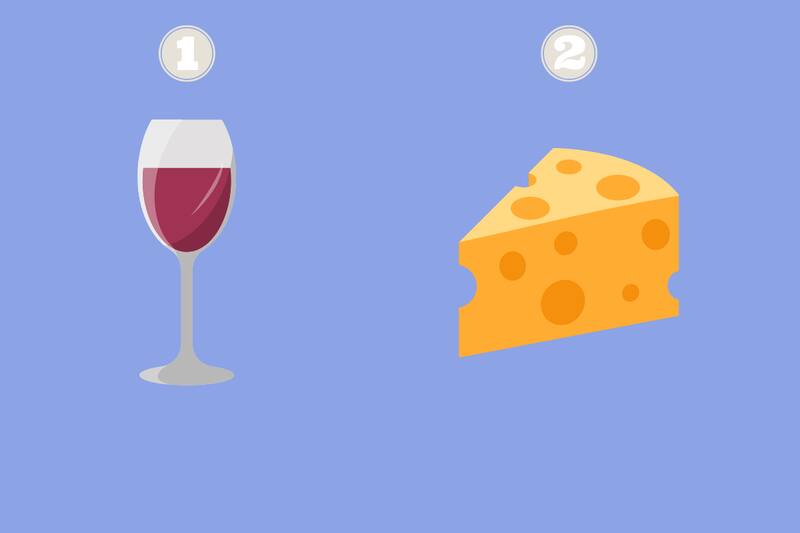 ¿Vino o queso? Escoge una de estas dos opciones y descubre tu nivel de espontaneidad.