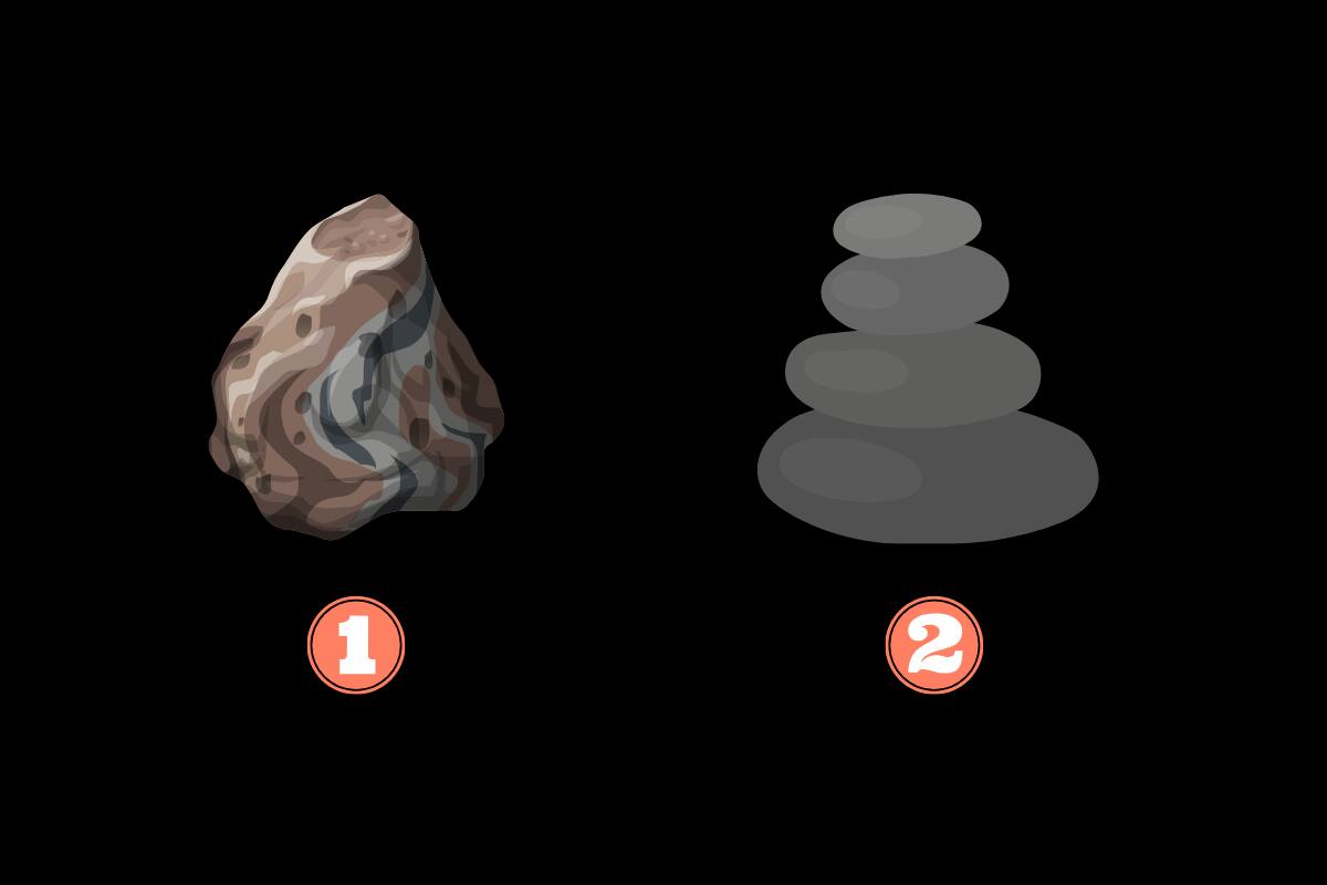 Elige una piedra y descubre cómo reaccionas ante las críticas.