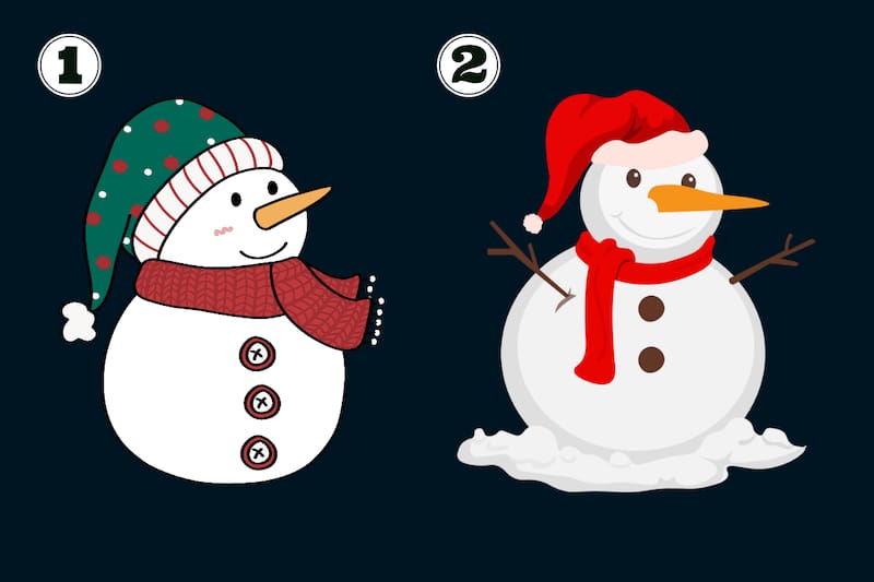 ¿Qué hombre de nieve eliges?