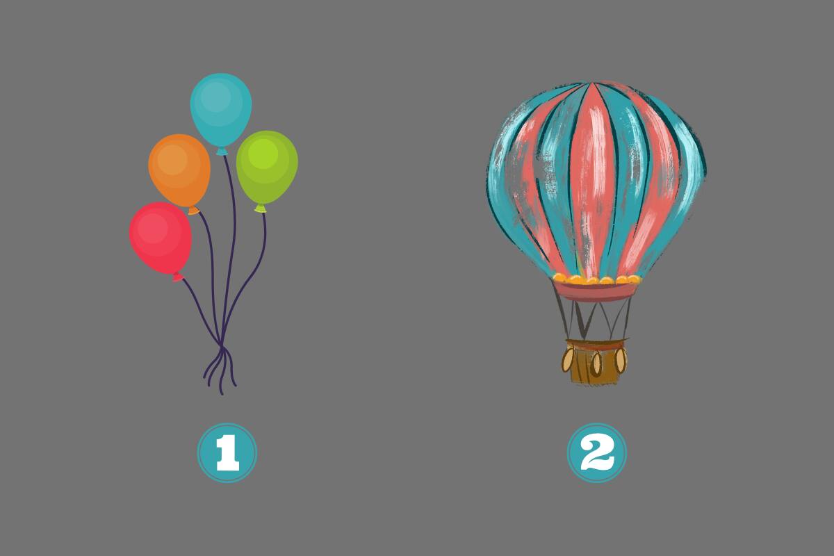 ¿Qué globo vas a elegir en este test de personalidad?