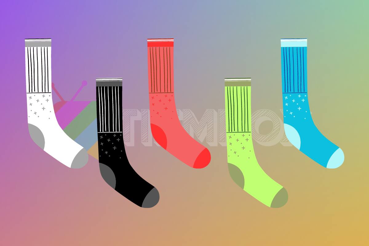 Test de Personalidad Descubre qué revela sobre ti el color de tu calceta. - Créditos: Ilustraciones: Drawcee | Edición: Tiempox.com