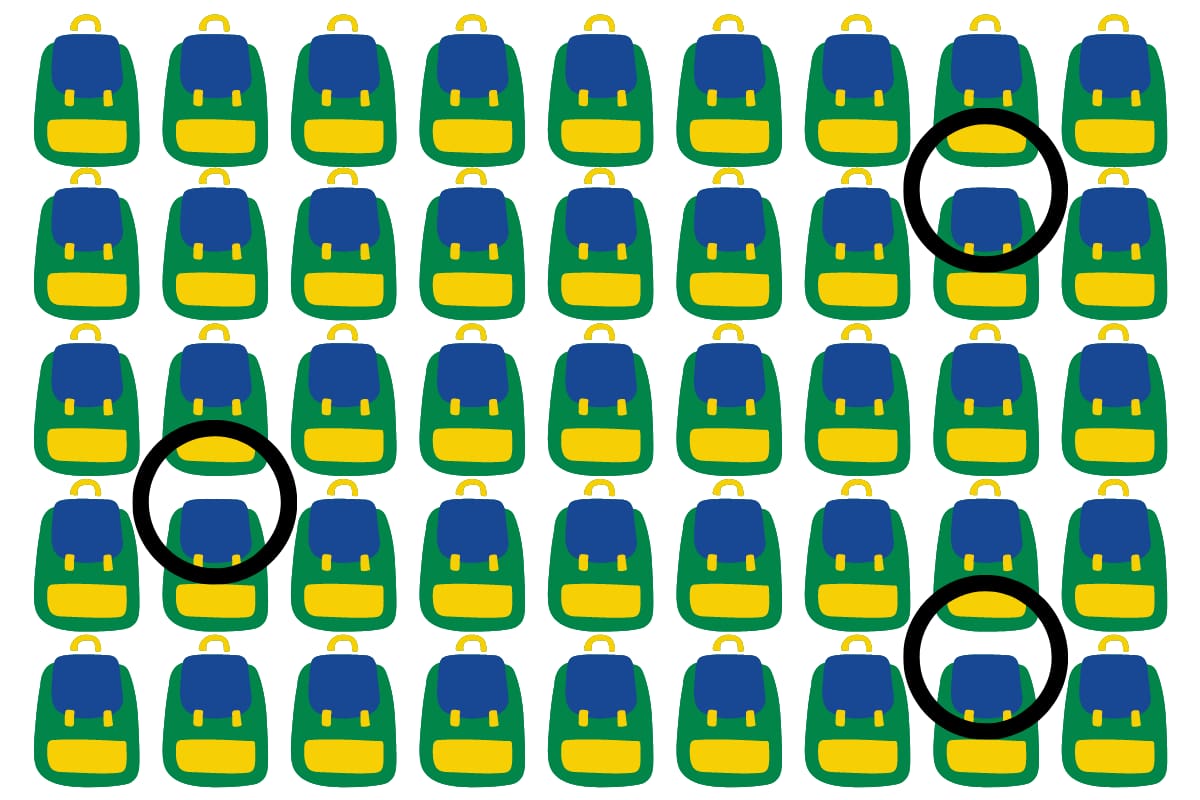¡Estas eran las mochilas diferentes!