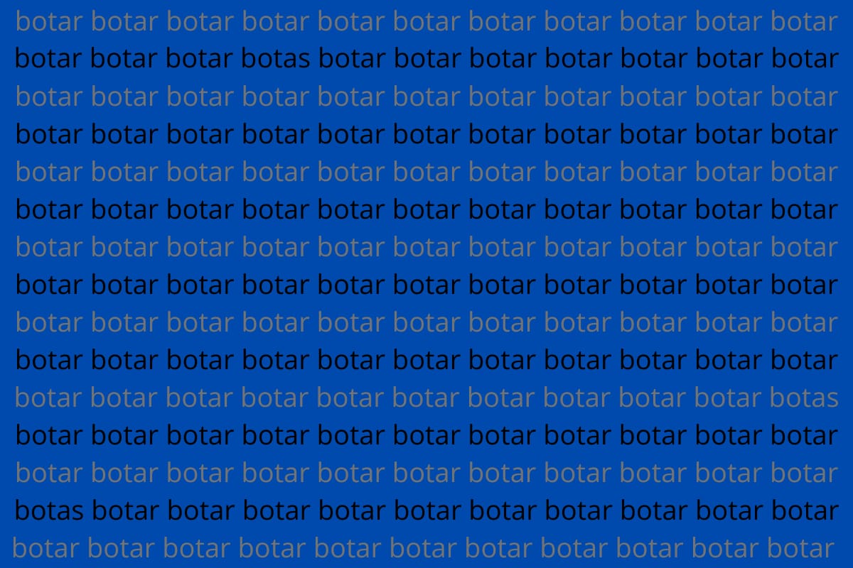 ¿Eres capaz de ver las tres palabras diferentes?