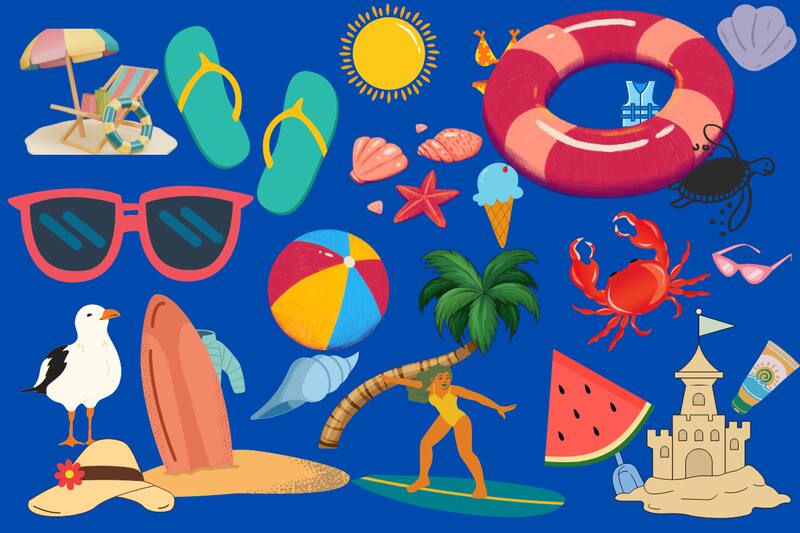 ¿Qué elemento no pertenece a la playa?