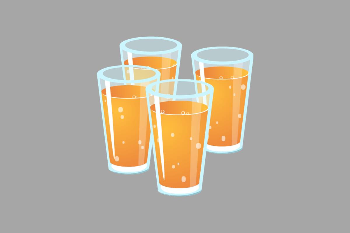 ¡Eran 4 vasos!