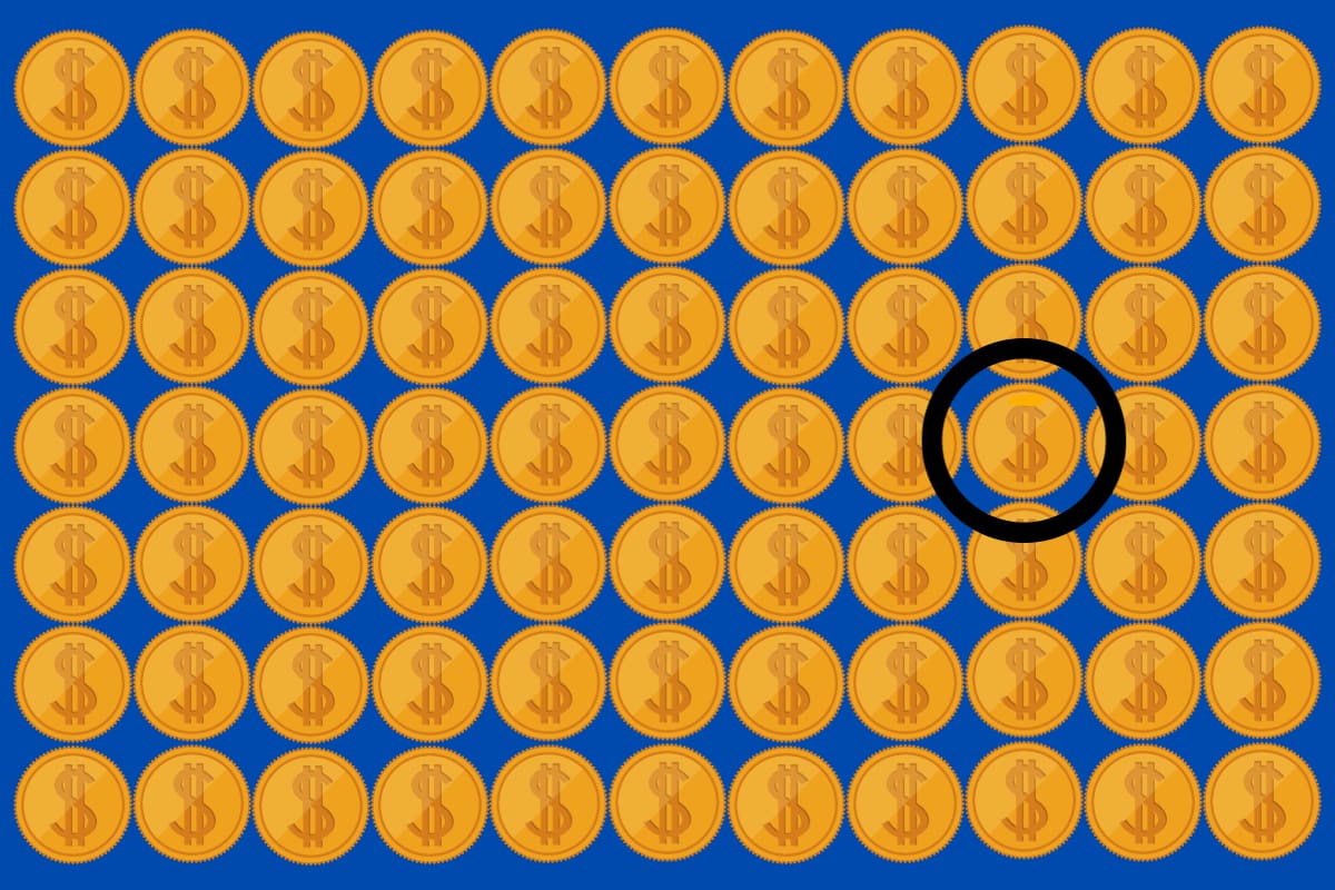 ¡Aquí estaba la moneda diferente!