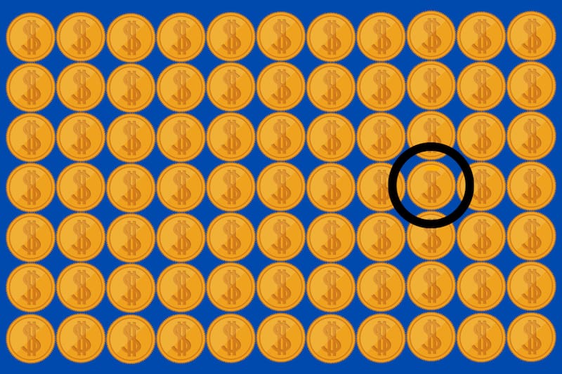 ¡Aquí estaba la moneda diferente!