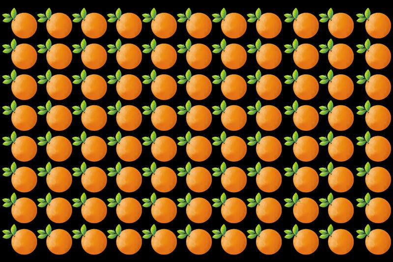 ¿Dónde está la mandarina escondida?