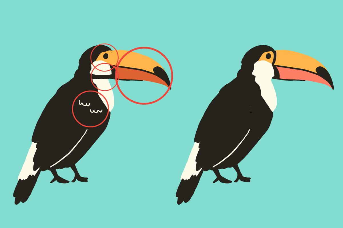 ¡Aquí están las diferencias!