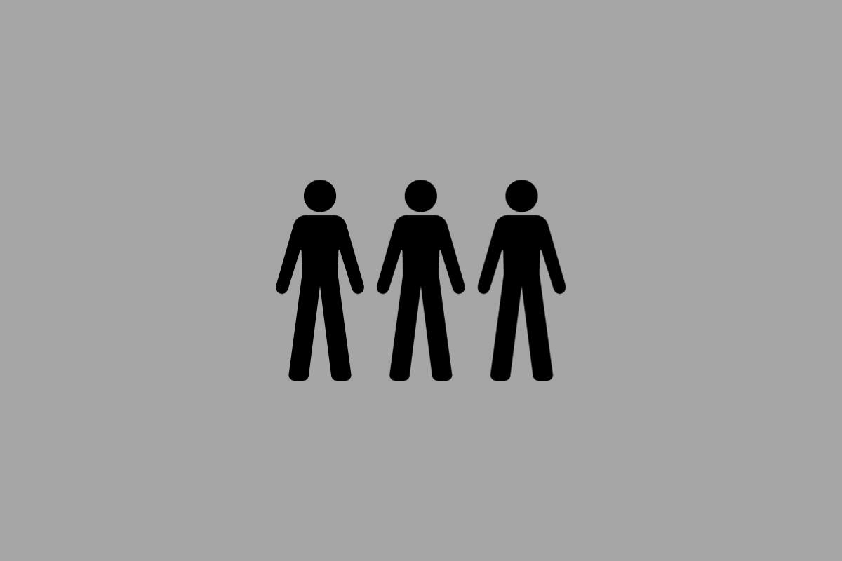 ¡Eran tres personas!