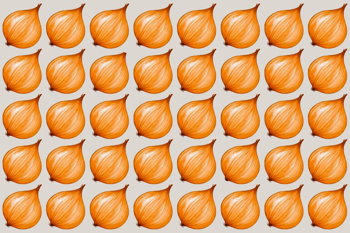 ¿Eres capaz de ver las dos cebollas diferentes?