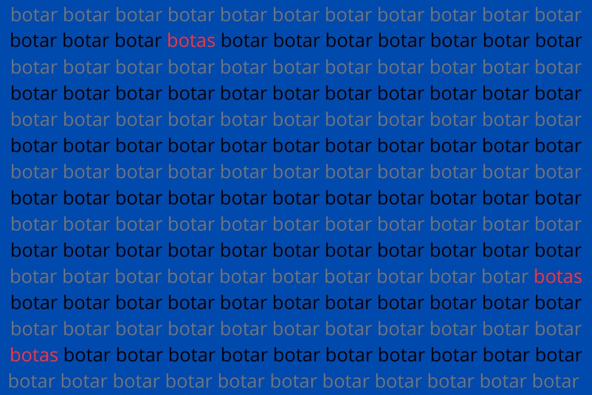 ¡Aquí se ubicaban las palabras diferentes!