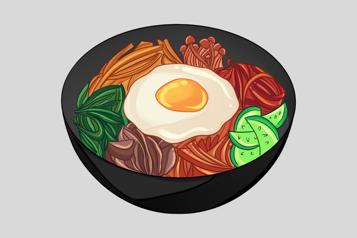 ¿Que fruta hay detrás de este plato de comida?