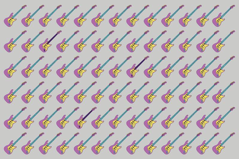 ¿Pudiste ver las guitarras diferentes?