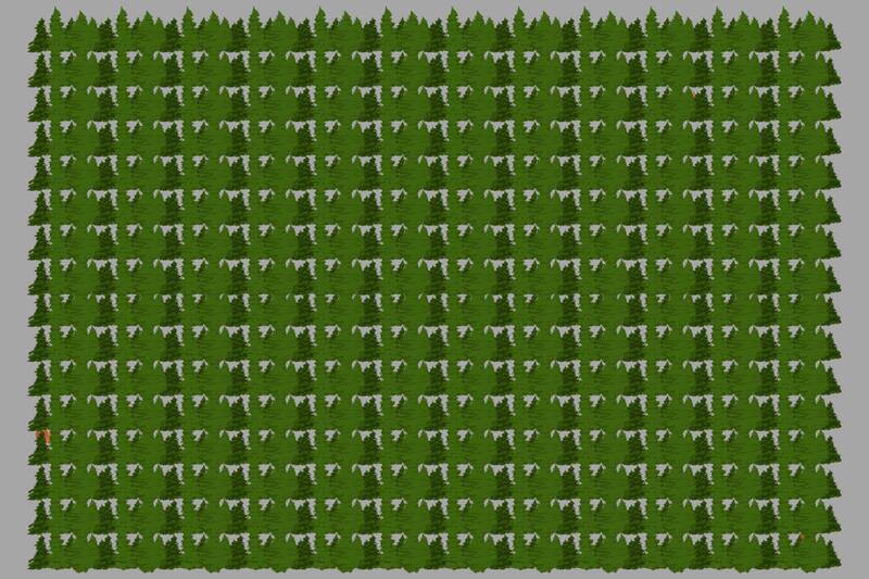 Si encuentras las ardillas después de 10 segundos, tienes mala vista.