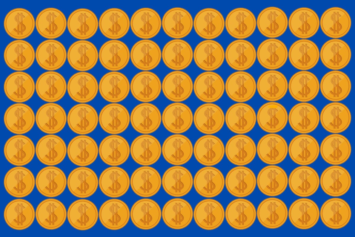 ¿Eres capaz de encontrar la moneda que se diferencia de las demás?