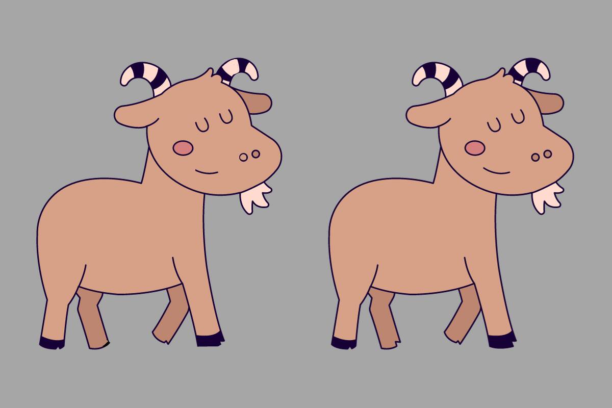 ¿Lograrás ver todas las diferencias entre las cabras?