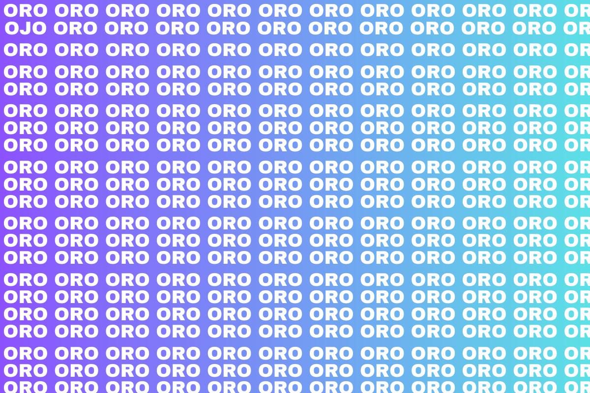 Tienes solo cinco segundos para encontrar la palabra "ojo".