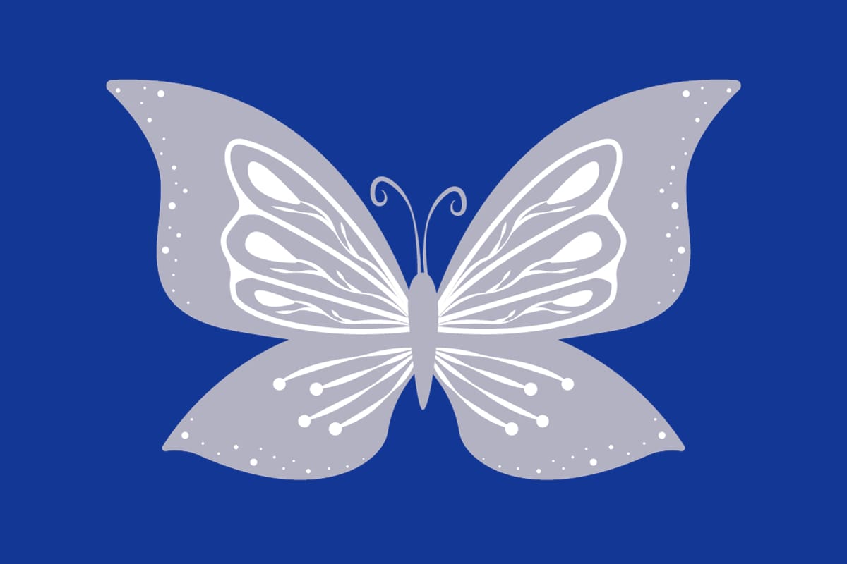 ¿De qué color es realmente la mariposa?