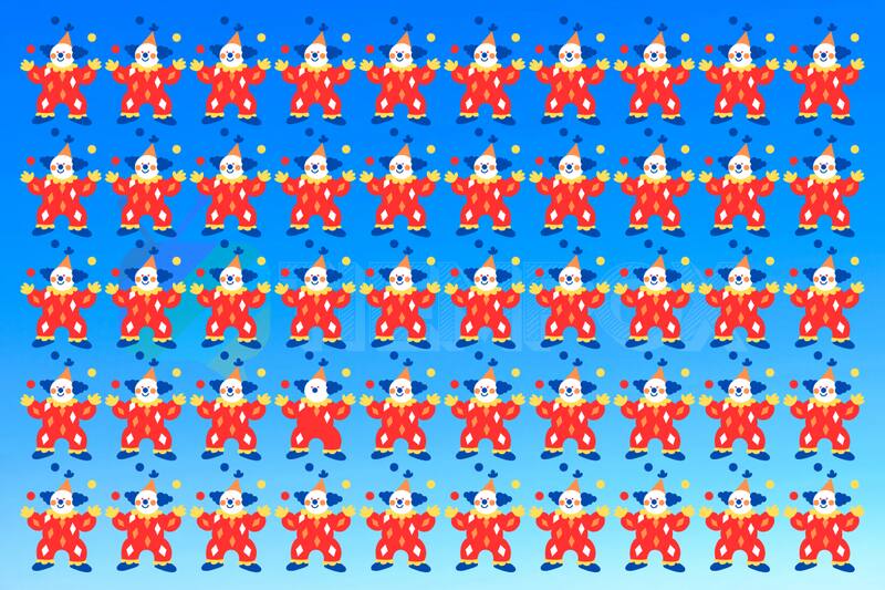 Test Visual Descubre cuál es el payaso distinto. - Créditos: Ilustraciones: Sketchify | Edición: Tiempox.com