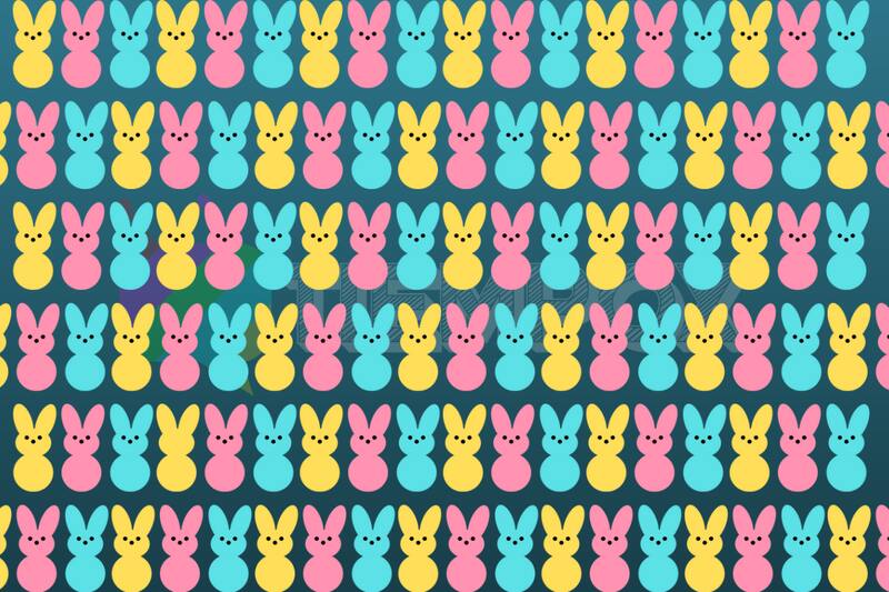 Test Visual ¿Dónde está el conejo de pascua diferente? - Créditos: Ilustraciones: Diana McDermott | Edición: Tiempox.com