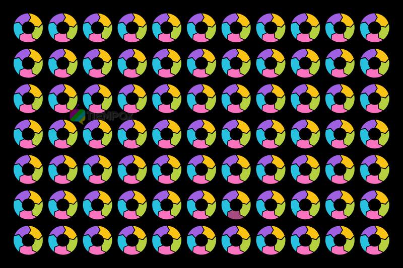 Test Visual ¿Dónde está la rueda de colores diferentes? - Créditos: Tiempox.com