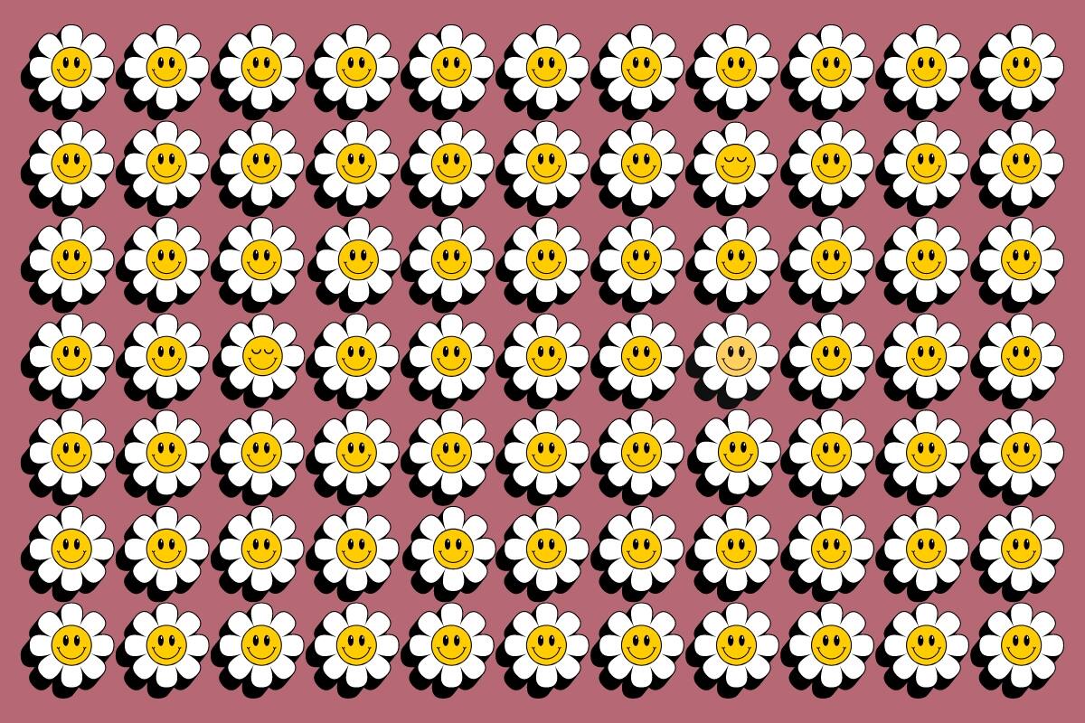 Test Visual ¿Dónde está las flores diferentes? - Créditos: Tiempox.com