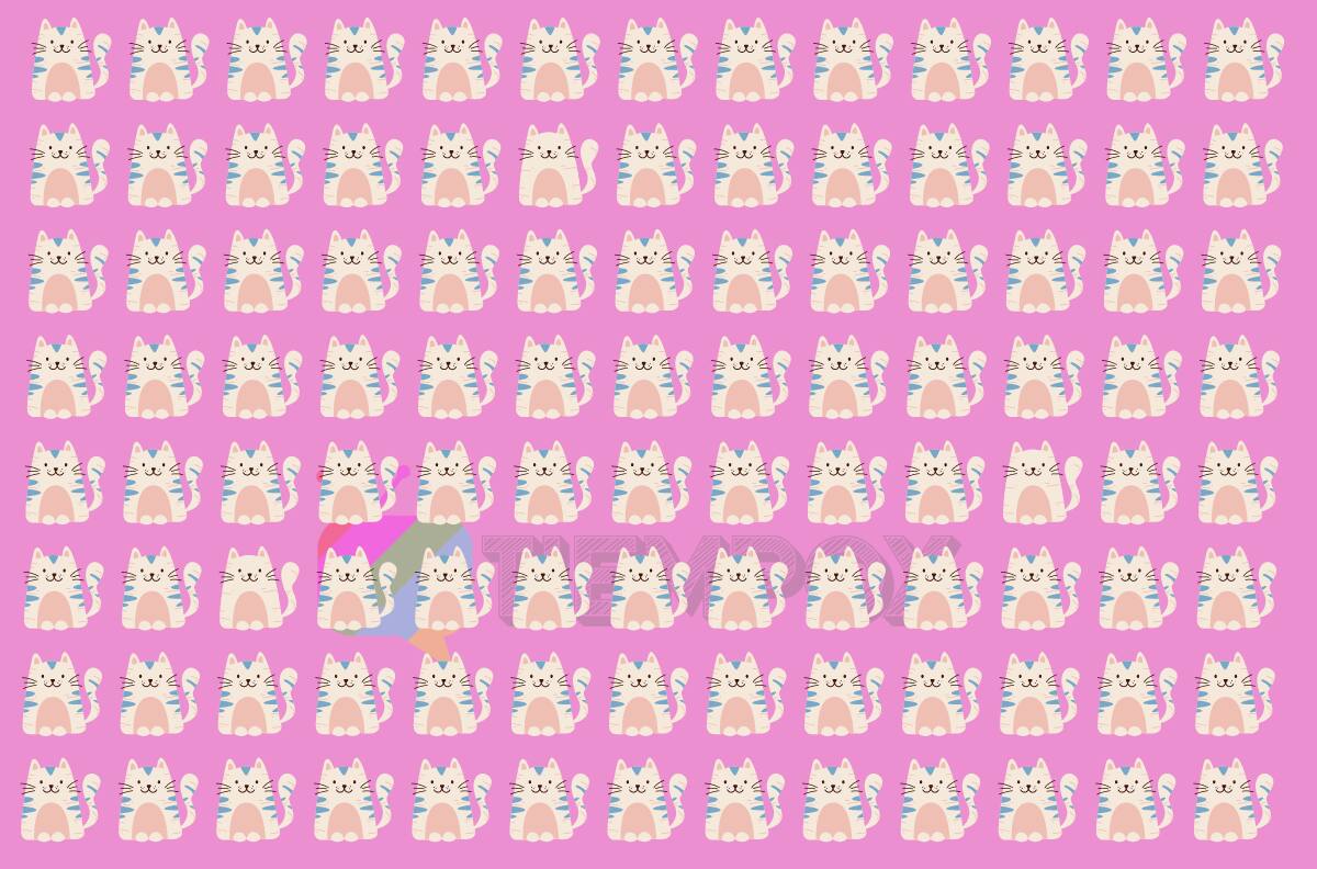 Test Visual: ¡Encuentra los tres gatos diferentes en el menor tiempo posible!