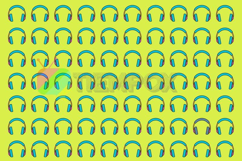 Test Visual ¡Encuentra el audífono morado en tiempo récord! - Créditos: Tiempox.com