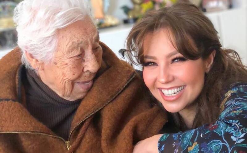 Thalía y su abuela Eva Mange La cantante aún no ha reaccionado al respecto. - Créditos: ¡Hola!