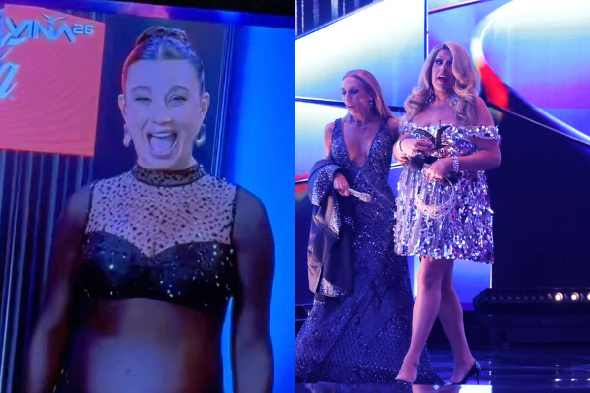 La comunicadora realizó polémico gesto en Viña. (FOTO: SEBASTIAN CISTERNAS/ ATON CHILE)