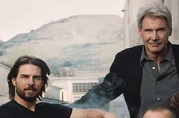 Tom Cruise y Harrison Ford coinciden en el Gran Premio de Gran Bretaña