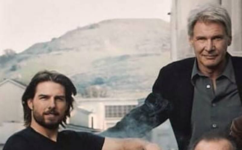 Tom Cruise y Harrison Ford Se encuentran en el Gran Premio de Gran Bretaña - Créditos: Foto de archivo