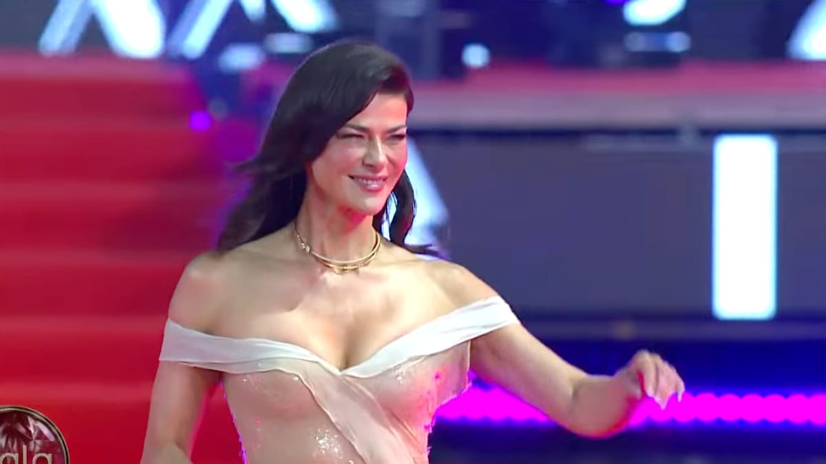 ¿Hubo pifias? Así fue el ingreso de Tonka Tomicic a la Gala de Viña con un vestido transparente