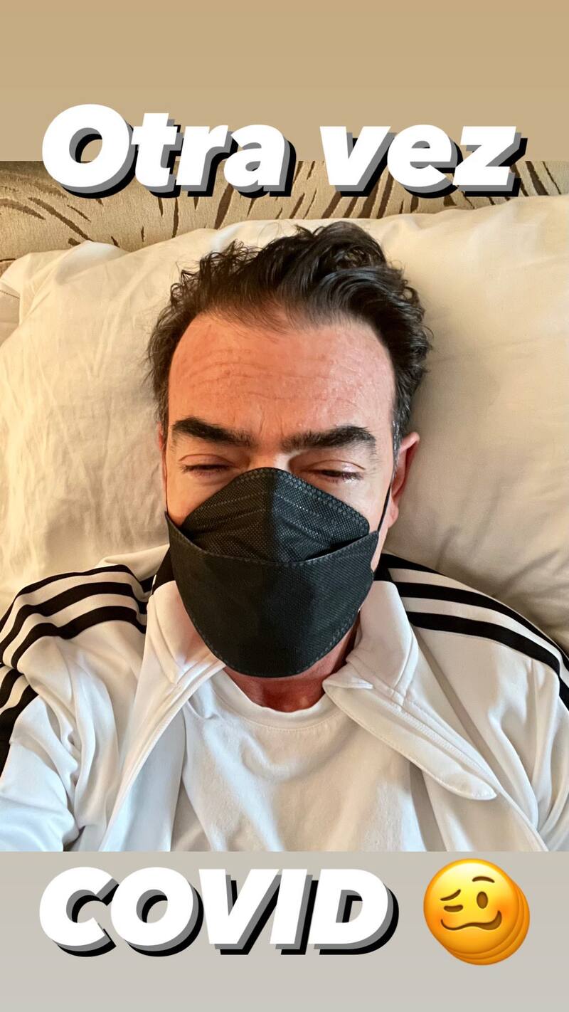 Así dio a conocer el actor y productor que nuevamente se contagió de coronavirus.