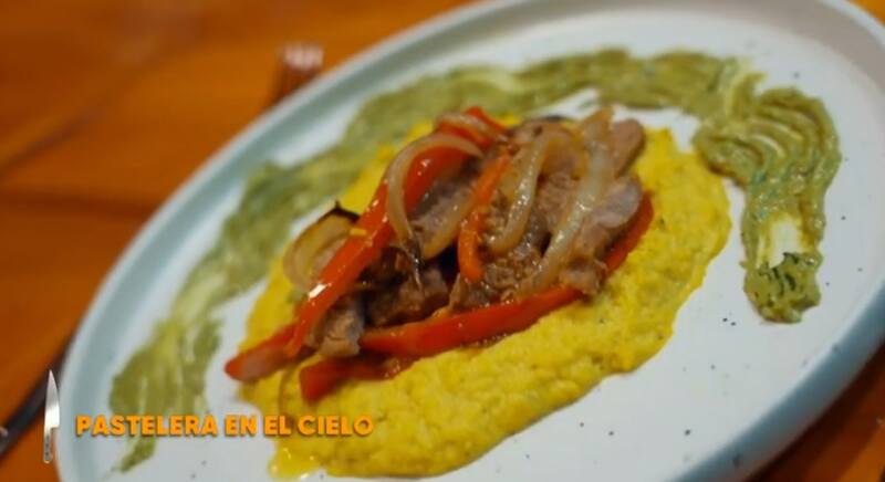 El plato "Pastelera en el cielo" de Trinidad Cerda.