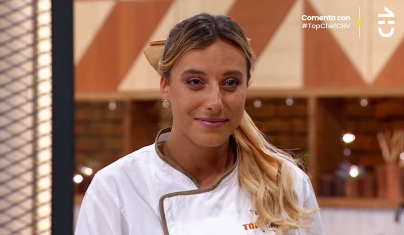 Trinidad Cerda es la nueva eliminada en Top Chef VIP. - Créditos: captura CHV.
