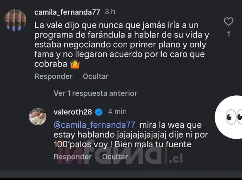 La modelo estalló contra una usuaria.