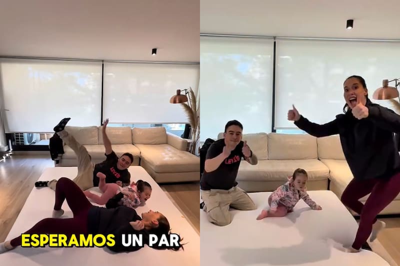 La bailarina apareció en video de su exesposo.