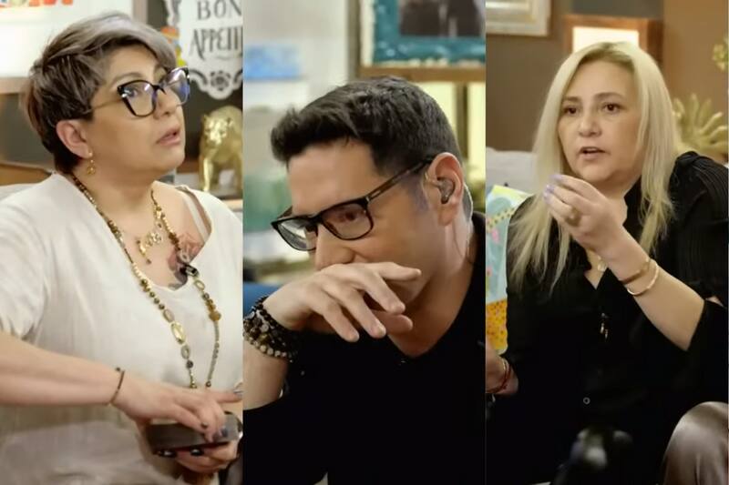 En “Socios de la Parrilla”, las tarotistas le leyeron las cartas al comunicador.