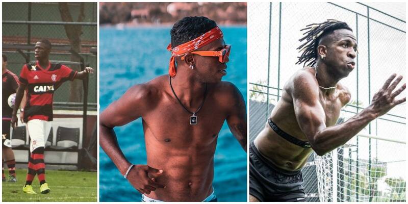 Vinícius Jr en 2016, 2020 y 2023.