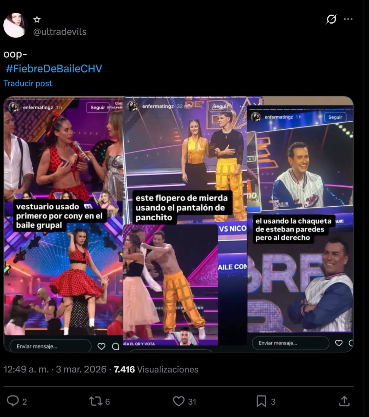 Y la prueba de la reutilización de los trajes.