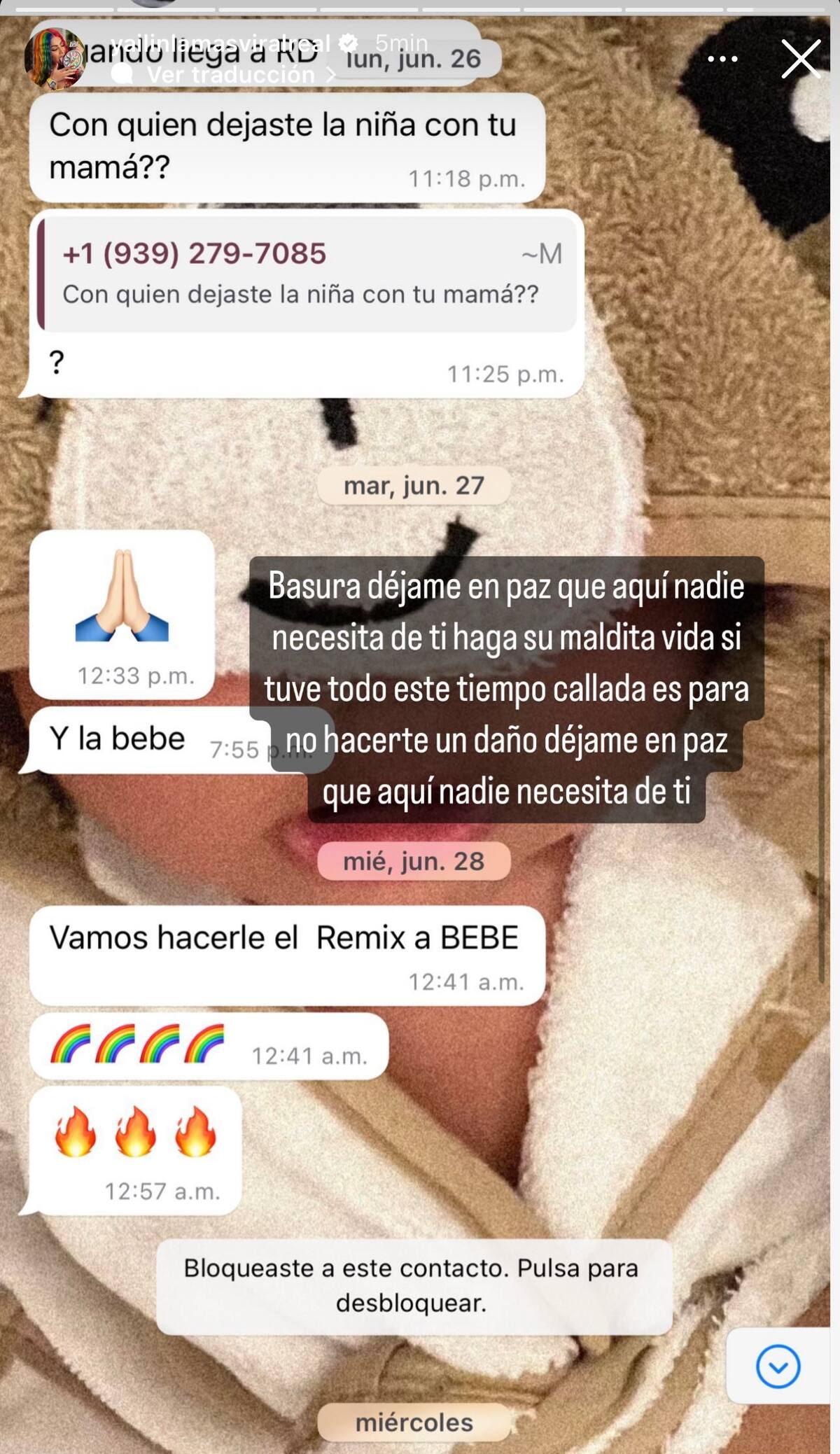 Los mensajes que Anuel AA le mandaba a Yailin La Más Viral